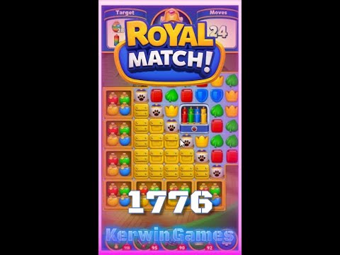 Royal Match Level 1776 - No Boosters Gameplay