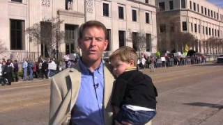 Sen. Mary Landrieu Protest in Baton Rouge