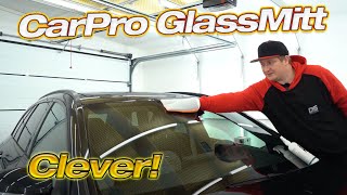 CarPro GlassMitt - Waffeltuch und Handschuh vereint! Clever aber kein Muss! Autoscheibe reinigen