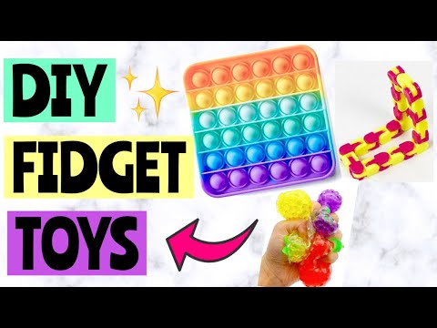 DIY FIDGET TOYS! Pop It Fidgets, Dimple Fidget, Stress Ball | How to make fidget toys! EASY