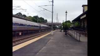 preview picture of video 'Northeast Regional and Acela Express at Kingston'