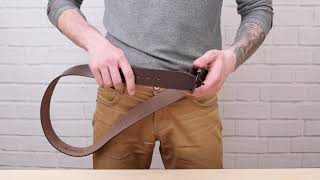 Ремінь SHVIGEL чоловічий 17304 коричневий