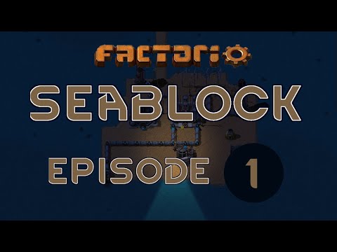 Let's Play Factorio Seablock - 01 - Gameplay Playthrough