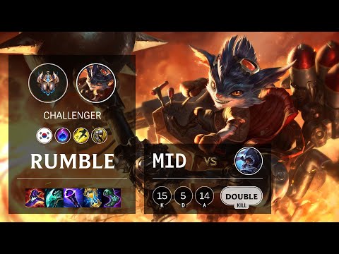 Rumble Mid vs Talon - KR Challenger Patch 10.25b