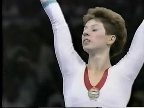 Andrea Ladanyi (HUN) Floor Team Finals 1988 Olympic Games
