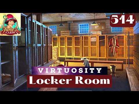JUNE'S JOURNEY 514 | LOCKER ROOM  (Hidden Object Game) *Full Mastered Scene*
