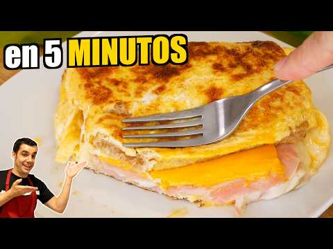 😋🌶️ ¡Increíblemente Deliciosa! TOSTADA DE HUEVO con Doble Queso | Receta Sencilla y Exquisita