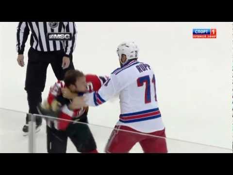 Mike Rupp VS Cam Janssen (Rangers & Devils) NHL, December 20, 2011