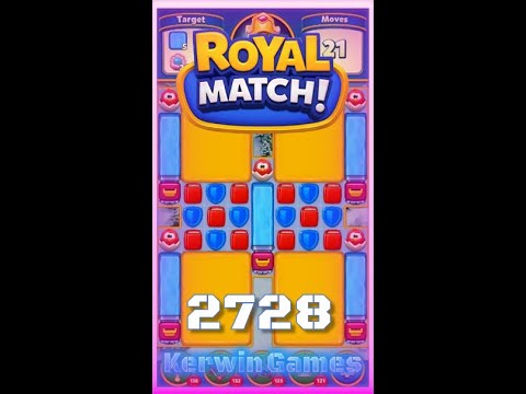 Royal Match Level 2728 - No Boosters Gameplay