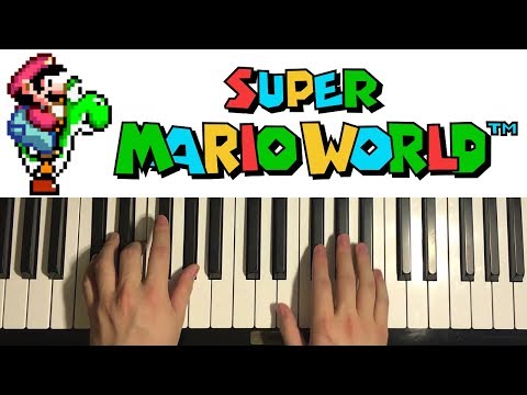 Super Mario World - Overworld Theme (Piano Tutorial Lesson)