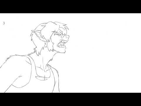 Werewolf Transformation 2D Animation