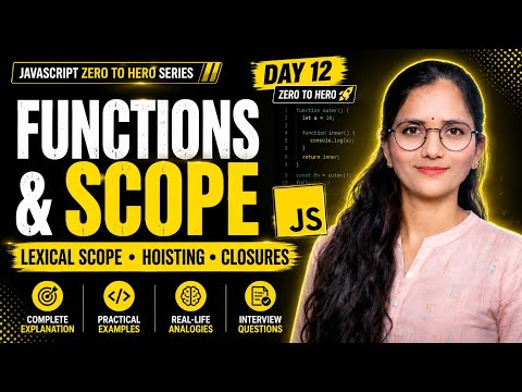 Javascript Functions Scope Masterclass Lexical Scope Hoisting Closures Explained Javascript