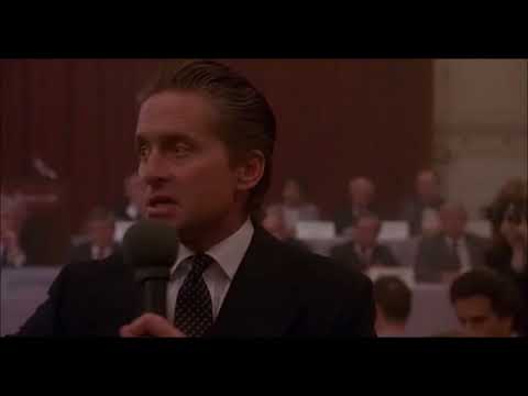Wall Street: "Gier ist gut" Gordon Gekko (Michael Douglas) bei Teldar