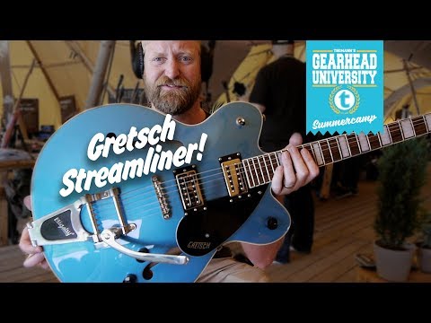 GRETSCH G2622 STREAMLINER - It's blue and jazzy! soft like a kitten with a looooooong spring. #tgu19