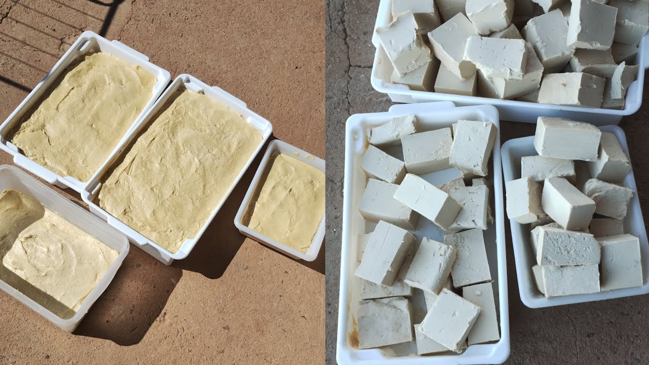 Sabão caseiro com farinha de milho 🌽