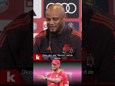 "Wieso lacht Ihr?" - Kompany sorgt für Lacher #shorts