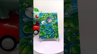 Turning a Poliwag Card Into a Mini Painting 🖌️ #pokemoncard #pokemontcg