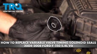 How to replace Variable Camshaft Timing Solenoid Seal 2004-2008 Ford F-150 5.4L V8