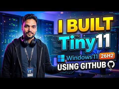 I Built Tiny11 Windows 11 26H2 Using GitHub 🔥 | Lightweight Windows ISO