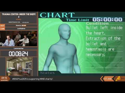 Trauma Center: Under the Knife 2 | Normal Speedrun by Leonmachar | BSG Plus 2025