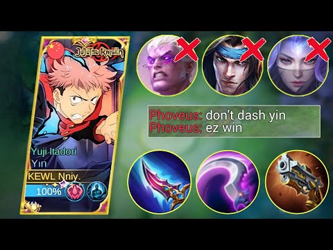 YIN VS PHOVEUS IN EXP LANE | YIN BEST BUILD AND EMBLEM NEW SEASON - MLBB