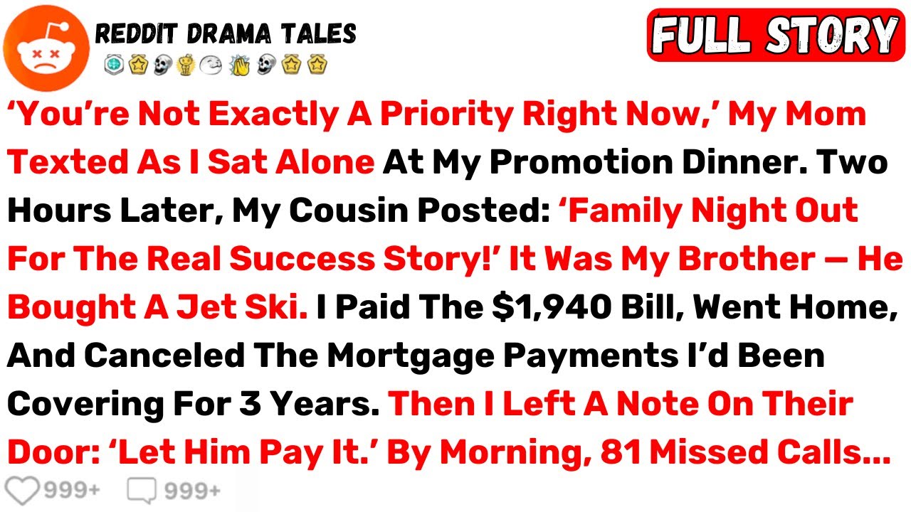 ‘You’re Not Exactly A Priority Right Now,’ My Mom Texted As I Sat Alone At... - Best Reddit Stories