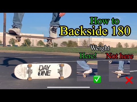 HOW TO BACKSIDE 180 - a guide to make learning easy for beginners