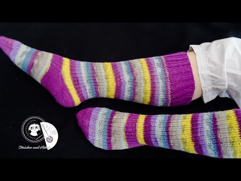 Kniestrumpf stricken / Kniestrümpfe stricken von der 32-41 / Maschenschäfchen