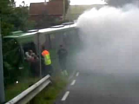 Bussbrann på Brusand