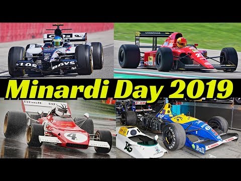 Historic Minardi Day 2019 Formula One [F1] - Williams FW14, Tyrrell P34, Ferrari 93A, 312T, 126C4
