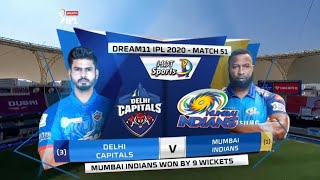 Match 51 - Delhi Capitals vs Mumbai Indians | Full Match Highlights | IPL 2020