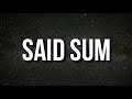 Moneybagg Yo Said Sum Lyrics