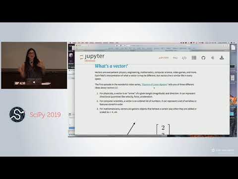 Land on Vector Spaces Practical Linear Algebra with Python | SciPy 2019 Tutorial | L Barba T Wang