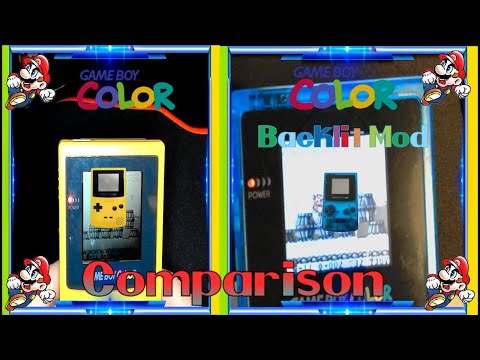 GBC VS GBC Backlit MOD Comparison