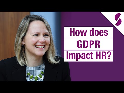 How does GDPR impact HR?