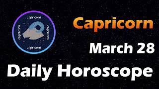 Capricorn Horoscope Today, Capricorn Tarot today, 28th March 2024 #CapricornHoroscope #Horoscopia