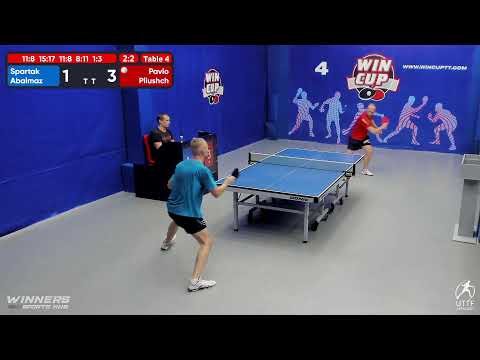 17:00 Абальмаз Спартак 2-3 Плющ Павел  стол 4  ЮГ-3  23.07.22
