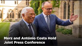 🔴LIVE : Merz and António Costa Hold Joint Press Conference | AC112