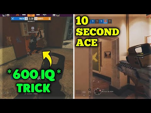 NEW * 600 IQ * Clash Drone Hole Trick By Pro Player | How To Ace In 10 Seconds - Rainbow Six Siege