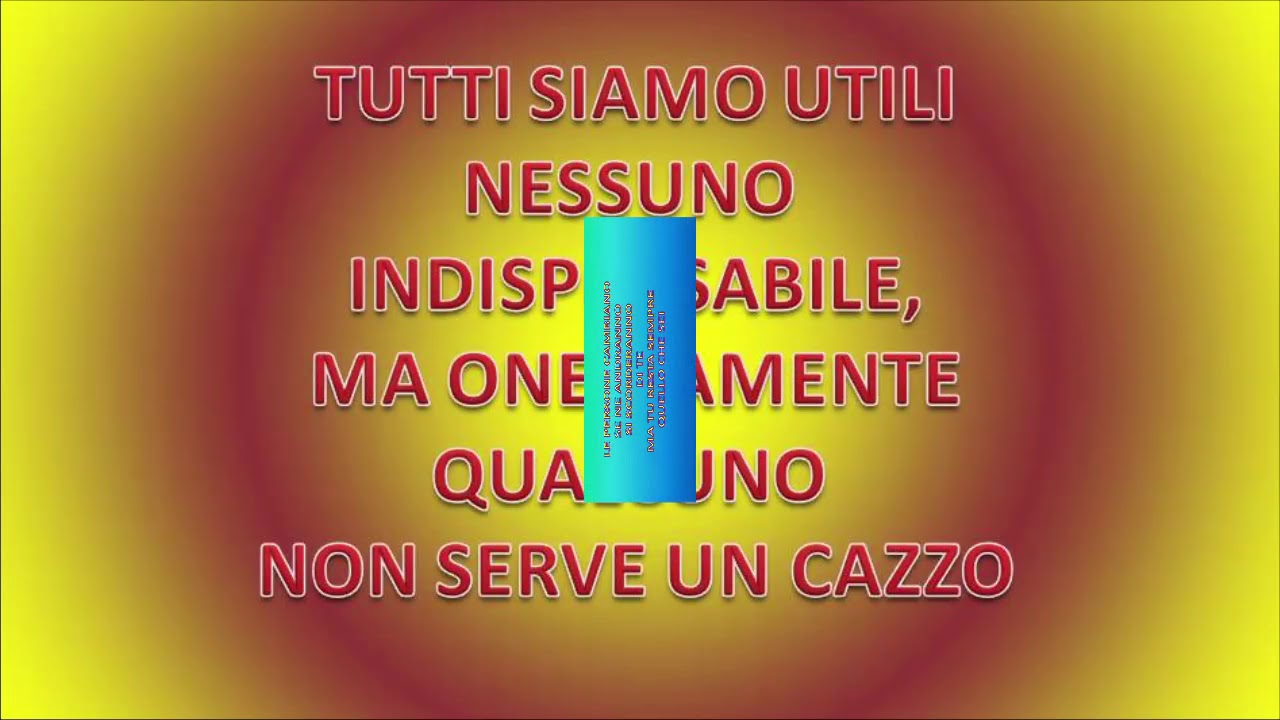 DEDICATO ALLE PERSONE FALSE