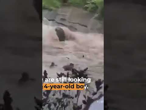 Video shows tragic moment an Indian family is swept away by floodwaters | Al Jazeera Newsfeed