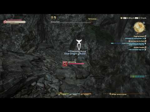 Final Fantasy XIV Disciple of the Land (DoL) Class Quest: Digging Deeper [Lv 58 Miner]