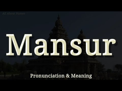 Mansur - Pronunciation and Meaning