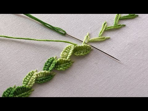 Cute 3D borderline embroidery|hand embroidery|hand craft|hand embroidery for beginners