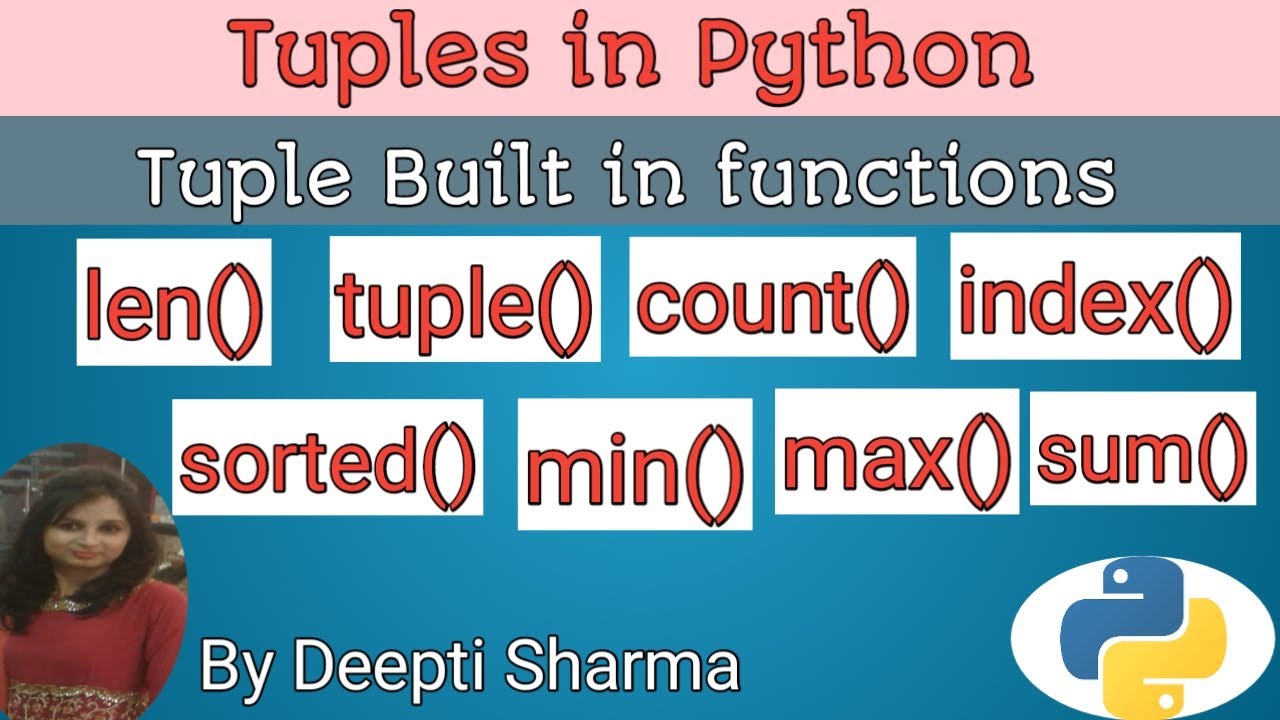 Tuple built in functions | Tuples in Python | Python Tuple Tutorial | Python Tutorial for Beginners