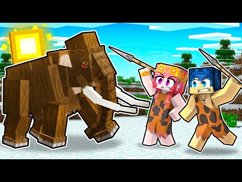 A CACCIA DEL MAMMUT GIGANTE PER IL CIBO! - TIMECRAFT MINECRAFT