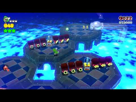 Super Mario 3D World [Switch] 11-4 100% Speedrun - Time: 32