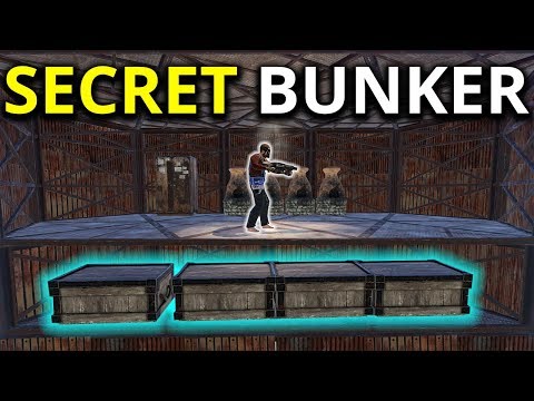 Raiding A LOADED SUPER SECRET BUNKER BASE - Rust Survival