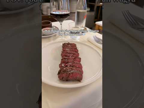 Tasting top-tier Argentine Wagyu in Buenos Aires! 🥩✨ #shorts
