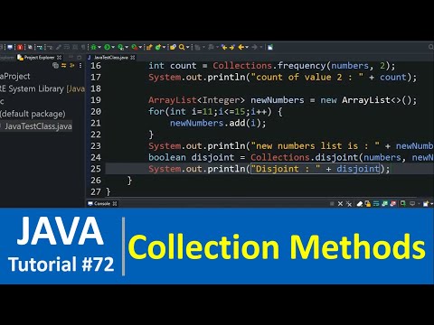 Java Tutorial #72 - Frequency, Disjoint, Min, Max Methods in Java Collections